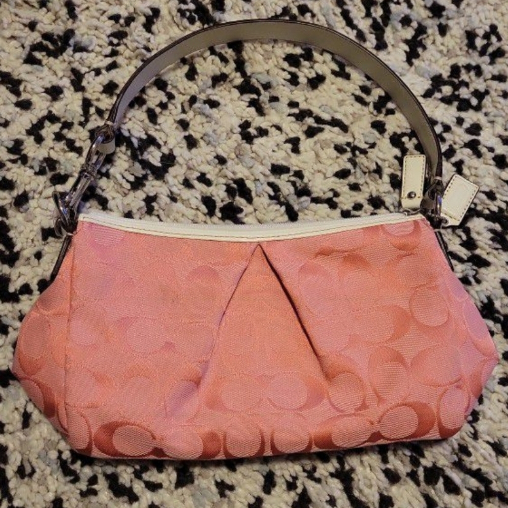 Pink Coach Signature Collection Shoulder Bag